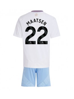 Aston Villa Ian Maatsen #22 Dječji Gostujuci Dres kompleti 2024-25 Kratak Rukavima (+ kratke hlače)